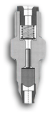 Cylindrical meter unit